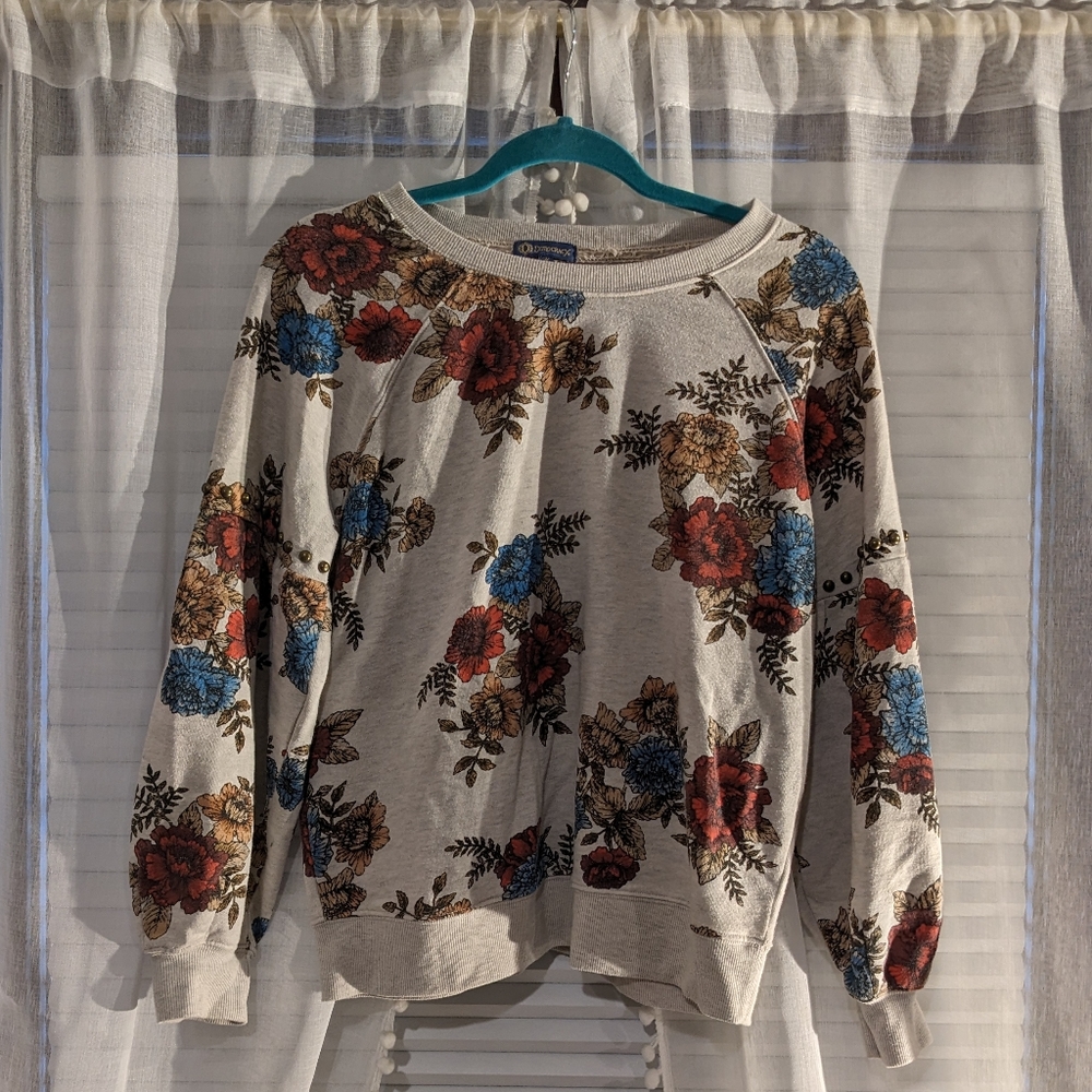 Medium Floral Democracy crew neck